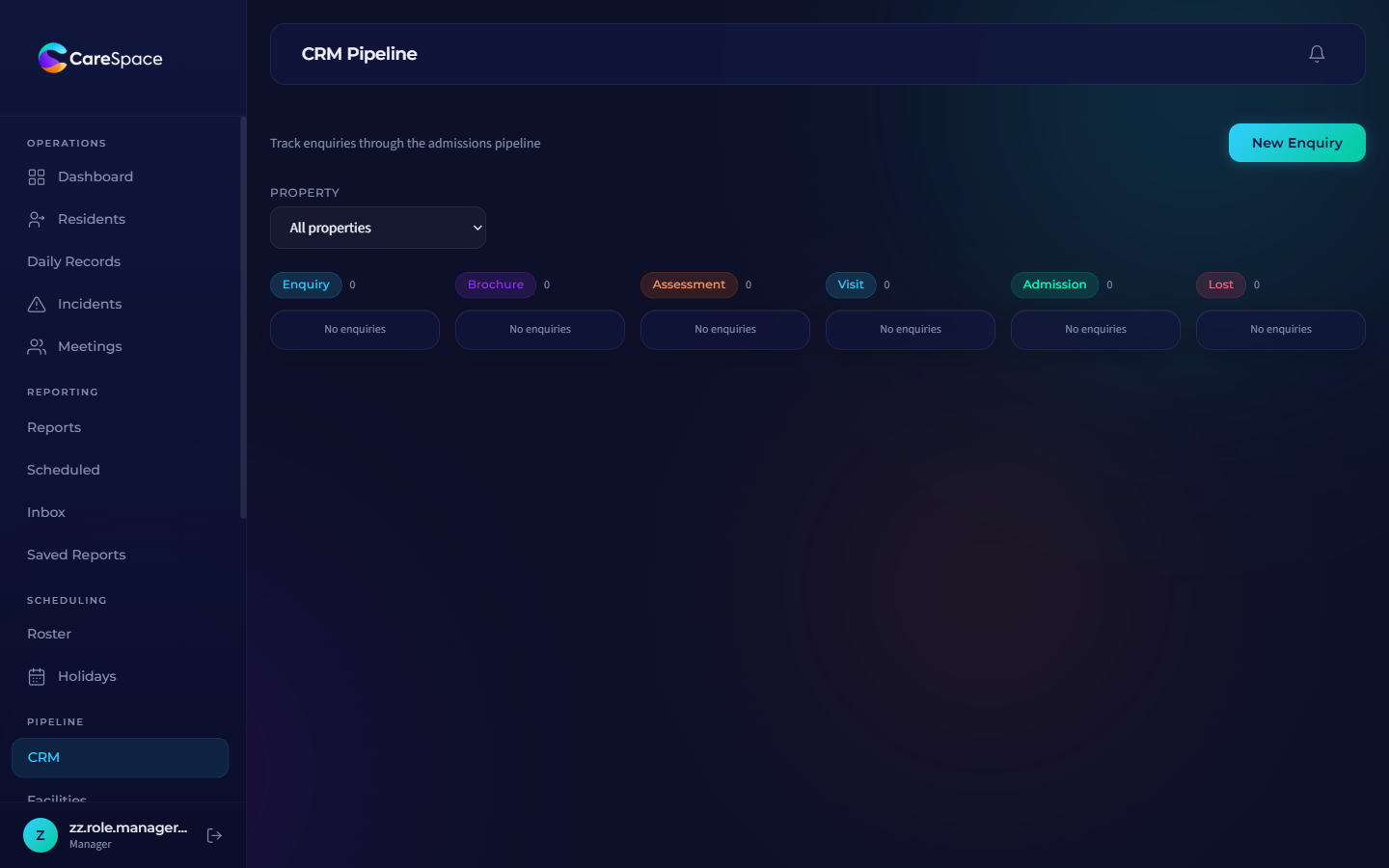 CareSpace CRM and occupancy pipeline